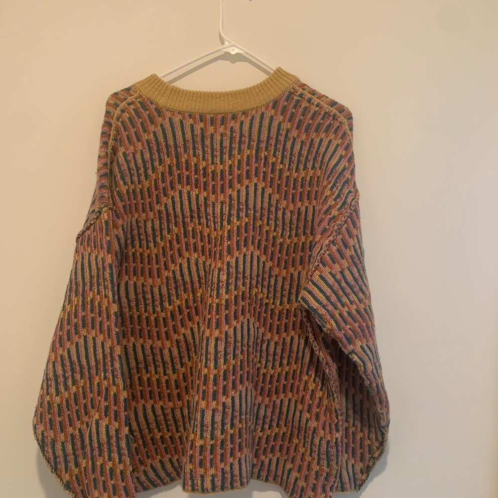 Multicolor Geometric Pattern Sweater - image 1